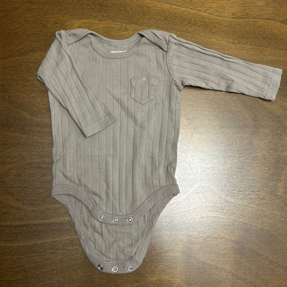 Member's Mark Boys Organic Cotton Bodysuit 3 Months (0259)